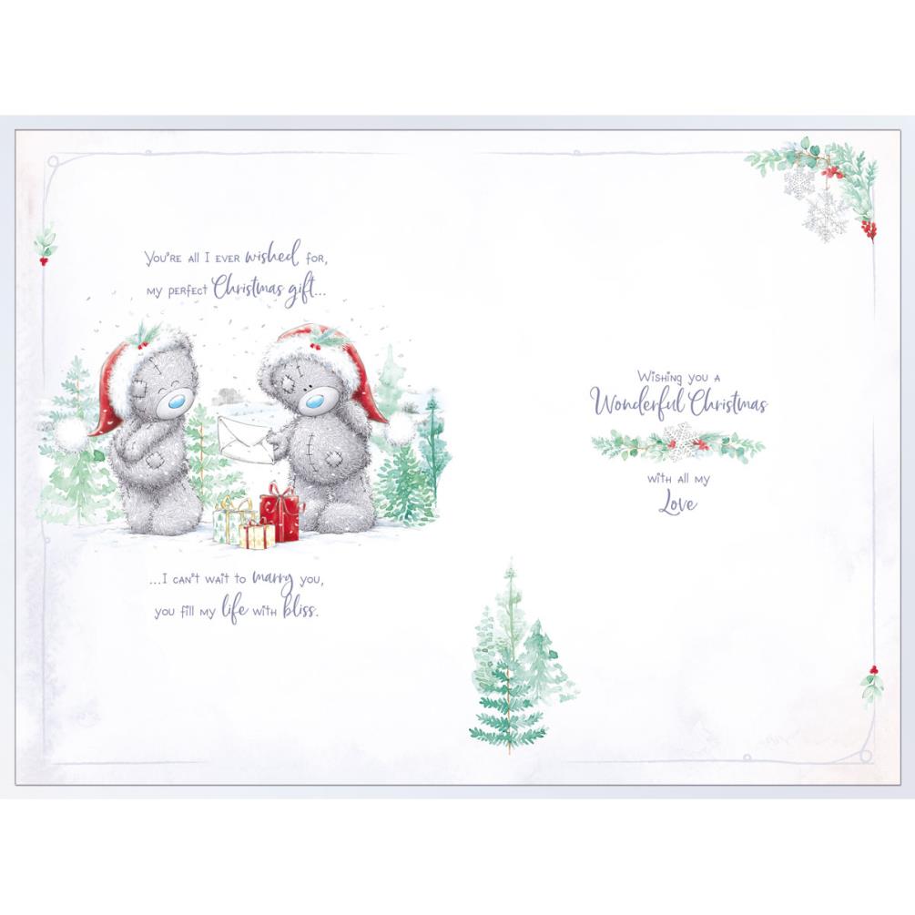 Amazing Fiance Handmade Me to You Bear Christmas Card Extra Image 1